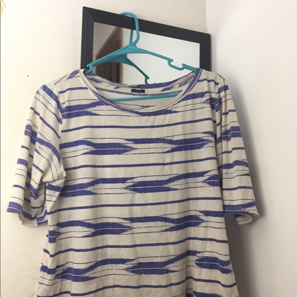 Blue and White Crop Top - Picture 2 of 2